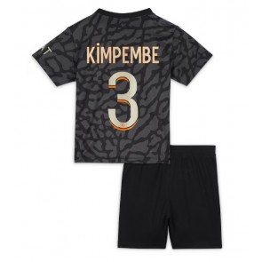 Paris Saint-Germain Presnel Kimpembe #3 Alternativní dres komplet pro Děti 2023-24 Krátkým Rukávem (+ Krátké kalhoty)