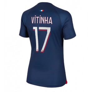 Paris Saint-Germain Vitinha Ferreira #17 Domácí Dres pro Dámy 2023-24 Krátkým Rukávem