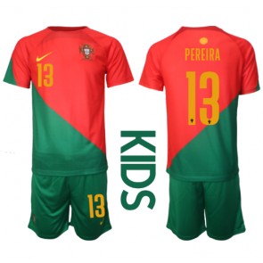 Portugalsko Danilo Pereira #13 Domácí dres komplet pro Děti MS 2022 Krátkým Rukávem (+ Krátké kalhoty)