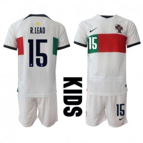 Portugalsko Rafael Leao #15 Venkovní dres komplet pro Děti MS 2022 Krátkým Rukávem (+ Krátké kalhoty)