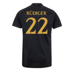 Real Madrid Antonio Rudiger #22 Alternativní Dres 2023-24 Krátkým Rukávem