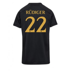 Real Madrid Antonio Rudiger #22 Alternativní Dres pro Dámy 2023-24 Krátkým Rukávem