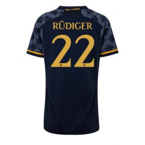 Real Madrid Antonio Rudiger #22 Venkovní Dres pro Dámy 2023-24 Krátkým Rukávem