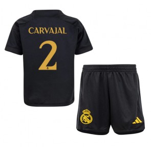 Real Madrid Daniel Carvajal #2 Alternativní dres komplet pro Děti 2023-24 Krátkým Rukávem (+ Krátké kalhoty)