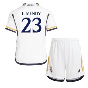 Real Madrid Ferland Mendy #23 Domácí dres komplet pro Děti 2023-24 Krátkým Rukávem (+ Krátké kalhoty)