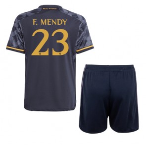 Real Madrid Ferland Mendy #23 Venkovní dres komplet pro Děti 2023-24 Krátkým Rukávem (+ Krátké kalhoty)