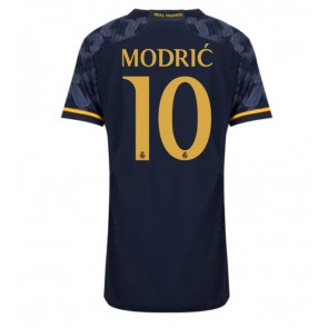 Real Madrid Luka Modric #10 Venkovní Dres pro Dámy 2023-24 Krátkým Rukávem