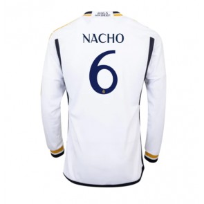 Real Madrid Nacho #6 Domácí Dres 2023-24 Dlouhým Rukávem