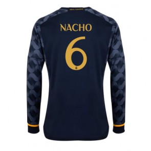 Real Madrid Nacho #6 Venkovní Dres 2023-24 Dlouhým Rukávem