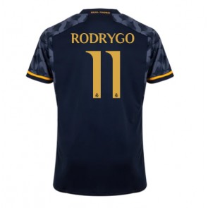 Real Madrid Rodrygo Goes #11 Venkovní Dres 2023-24 Krátkým Rukávem