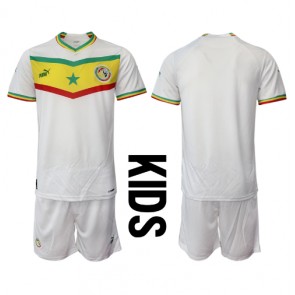 Senegal Domácí dres komplet pro Děti MS 2022 Krátkým Rukávem (+ Krátké kalhoty)