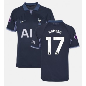 Tottenham Hotspur Cristian Romero #17 Venkovní Dres 2023-24 Krátkým Rukávem