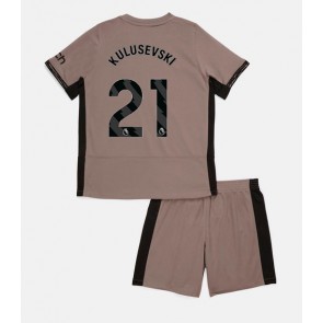 Tottenham Hotspur Dejan Kulusevski #21 Alternativní dres komplet pro Děti 2023-24 Krátkým Rukávem (+ Krátké kalhoty)