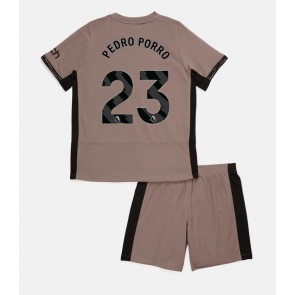 Tottenham Hotspur Pedro Porro #23 Alternativní dres komplet pro Děti 2023-24 Krátkým Rukávem (+ Krátké kalhoty)