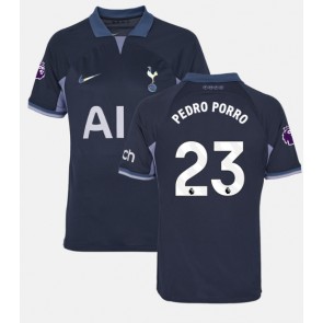 Tottenham Hotspur Pedro Porro #23 Venkovní Dres 2023-24 Krátkým Rukávem