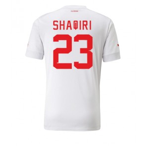 Švýcarsko Xherdan Shaqiri #23 Venkovní Dres MS 2022 Krátkým Rukávem