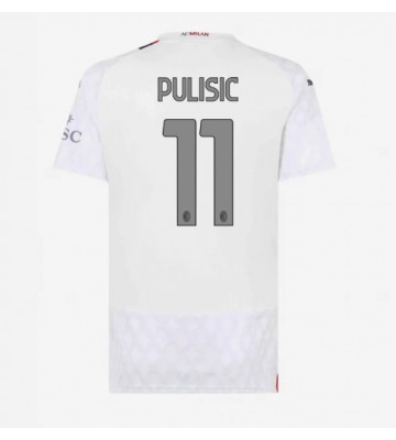AC Milan Christian Pulisic #11 Venkovní Dres pro Dámy 2023-24 Krátkým Rukávem