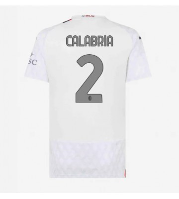 AC Milan Davide Calabria #2 Venkovní Dres pro Dámy 2023-24 Krátkým Rukávem