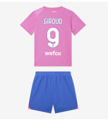 AC Milan Olivier Giroud #9 Alternativní dres komplet pro Děti 2023-24 Krátkým Rukávem (+ Krátké kalhoty)