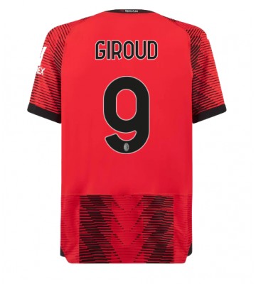 AC Milan Olivier Giroud #9 Domácí Dres 2023-24 Krátkým Rukávem