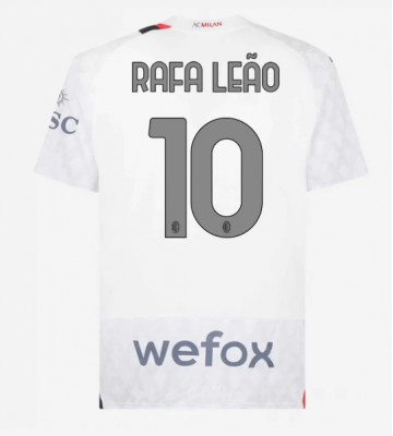 AC Milan Rafael Leao #10 Venkovní Dres 2023-24 Krátkým Rukávem
