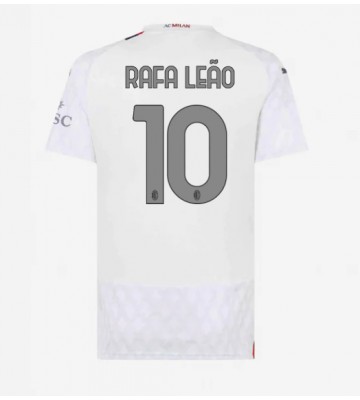 AC Milan Rafael Leao #10 Venkovní Dres pro Dámy 2023-24 Krátkým Rukávem
