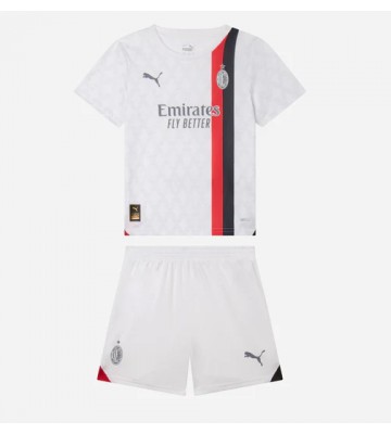 AC Milan Venkovní dres komplet pro Děti 2023-24 Krátkým Rukávem (+ Krátké kalhoty)