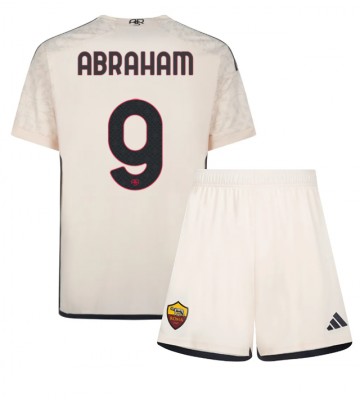 AS Roma Tammy Abraham #9 Venkovní dres komplet pro Děti 2023-24 Krátkým Rukávem (+ Krátké kalhoty)