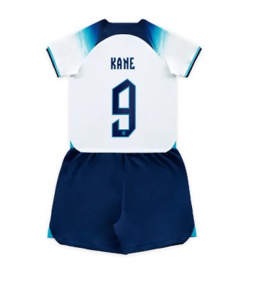 Anglie Harry Kane #9 Domácí dres komplet pro Děti MS 2022 Krátkým Rukávem (+ Krátké kalhoty)