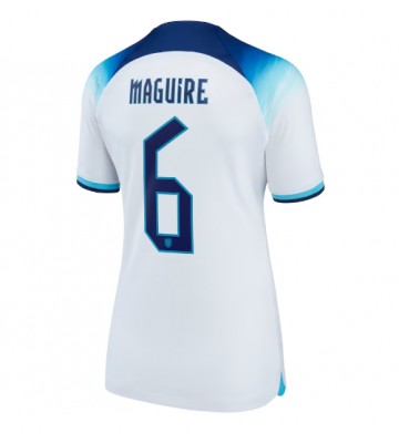 Anglie Harry Maguire #6 Domácí Dres pro Dámy MS 2022 Krátkým Rukávem