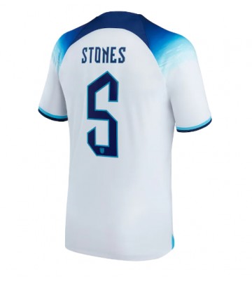 Anglie John Stones #5 Domácí Dres MS 2022 Krátkým Rukávem
