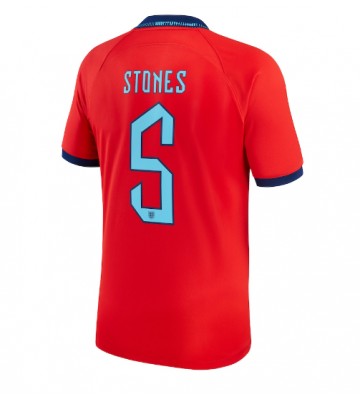 Anglie John Stones #5 Venkovní Dres MS 2022 Krátkým Rukávem