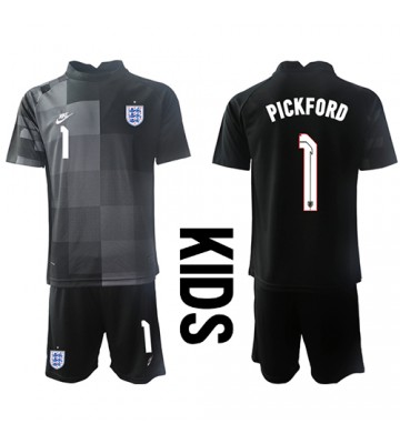 Anglie Jordan Pickford #1 Brankář Domácí dres komplet pro Děti MS 2022 Krátkým Rukávem (+ Krátké kalhoty)