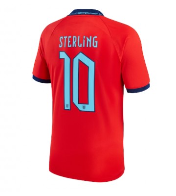 Anglie Raheem Sterling #10 Venkovní Dres MS 2022 Krátkým Rukávem