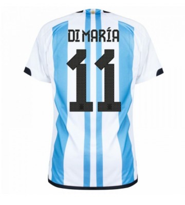 Argentina Angel Di Maria #11 Domácí Dres MS 2022 Krátkým Rukávem