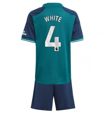 Arsenal Benjamin White #4 Alternativní dres komplet pro Děti 2023-24 Krátkým Rukávem (+ Krátké kalhoty)
