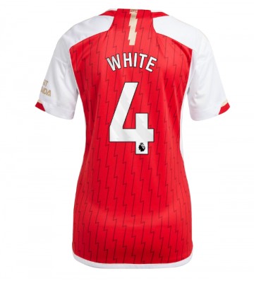 Arsenal Benjamin White #4 Domácí Dres pro Dámy 2023-24 Krátkým Rukávem
