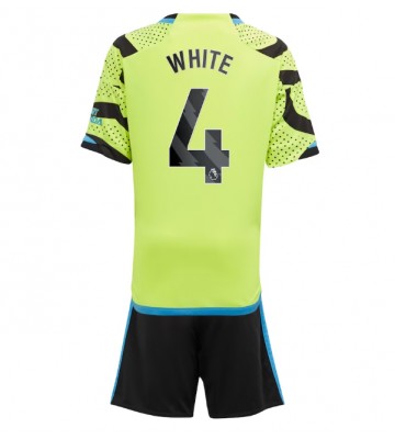 Arsenal Benjamin White #4 Venkovní dres komplet pro Děti 2023-24 Krátkým Rukávem (+ Krátké kalhoty)