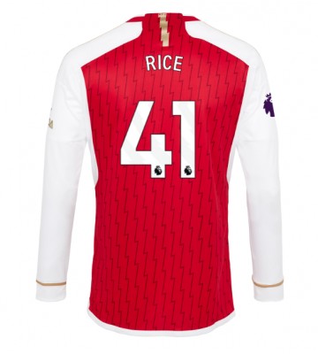 Arsenal Declan Rice #41 Domácí Dres 2023-24 Dlouhým Rukávem