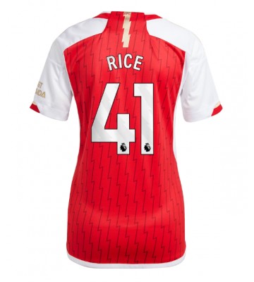 Arsenal Declan Rice #41 Domácí Dres pro Dámy 2023-24 Krátkým Rukávem