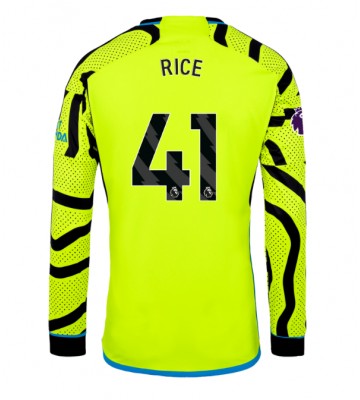 Arsenal Declan Rice #41 Venkovní Dres 2023-24 Dlouhým Rukávem