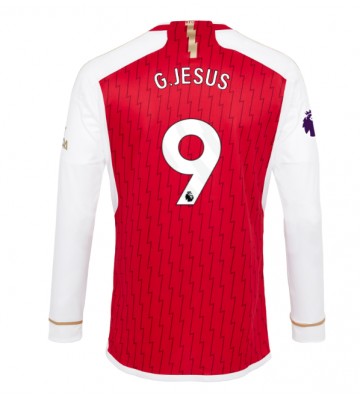 Arsenal Gabriel Jesus #9 Domácí Dres 2023-24 Dlouhým Rukávem