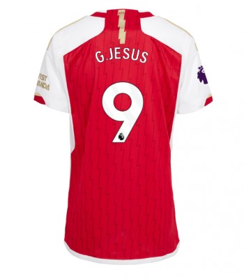 Arsenal Gabriel Jesus #9 Domácí Dres pro Dámy 2023-24 Krátkým Rukávem