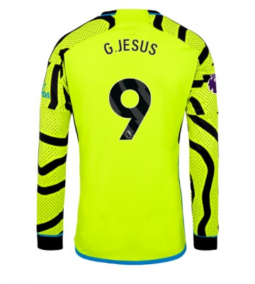 Arsenal Gabriel Jesus #9 Venkovní Dres 2023-24 Dlouhým Rukávem