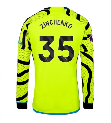 Arsenal Oleksandr Zinchenko #35 Venkovní Dres 2023-24 Dlouhým Rukávem