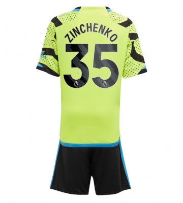 Arsenal Oleksandr Zinchenko #35 Venkovní dres komplet pro Děti 2023-24 Krátkým Rukávem (+ Krátké kalhoty)