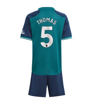 Arsenal Thomas Partey #5 Alternativní dres komplet pro Děti 2023-24 Krátkým Rukávem (+ Krátké kalhoty)