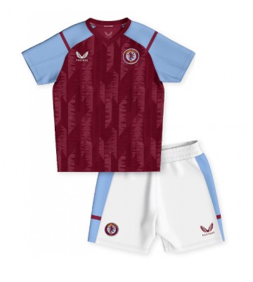 Aston Villa Domácí dres komplet pro Děti 2023-24 Krátkým Rukávem (+ Krátké kalhoty)