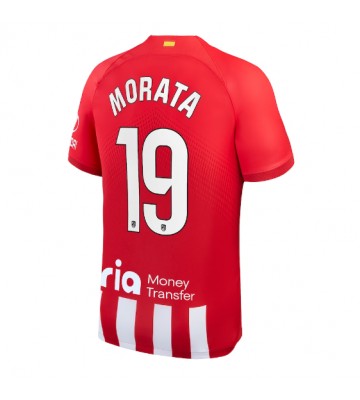 Atletico Madrid Alvaro Morata #19 Domácí Dres 2023-24 Krátkým Rukávem