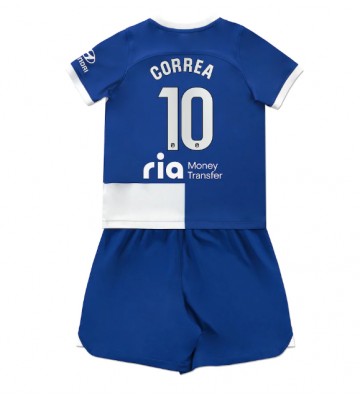 Atletico Madrid Angel Correa #10 Venkovní dres komplet pro Děti 2023-24 Krátkým Rukávem (+ Krátké kalhoty)